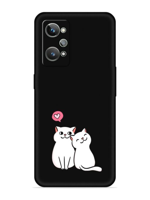 Cute Loving Cats Embossed Soft Silicone Case for Realme Gt 2 Zapvi