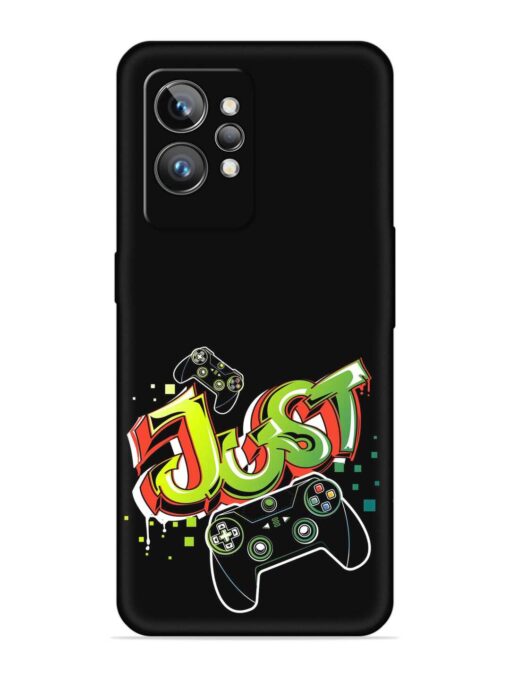 Graffiti Gamepad Illustration Embossed Soft Silicone Case for Realme Gt 2 Pro