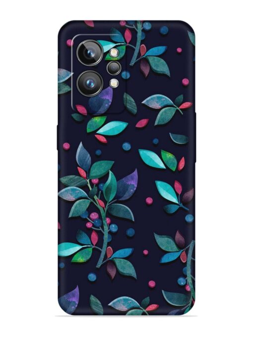 Decorative Watercolor Flower Embossed Soft Silicone Case for Realme Gt 2 Pro