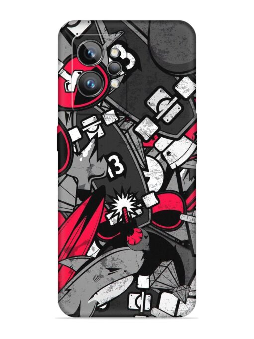 Fictional Doodle Embossed Soft Silicone Case for Realme Gt 2 Pro