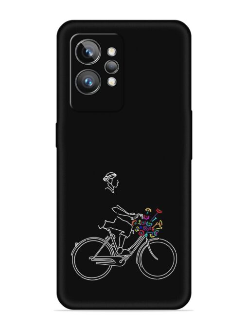 Minimalist Cycle Art Embossed Soft Silicone Case for Realme Gt 2 Pro