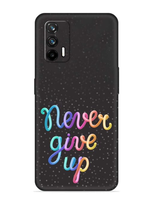 Colorful Stylized Rainbow Embossed Soft Silicone Case for Realme Gt (5G)