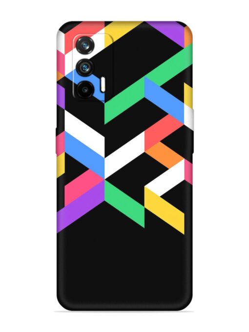 Colorshape Abstarct Embossed Soft Silicone Case for Realme Gt (5G)