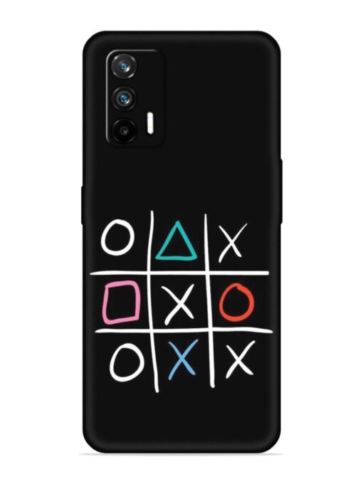 Super Neon Tic-Tac-Toe Embossed Soft Silicone Case for Realme Gt (5G)