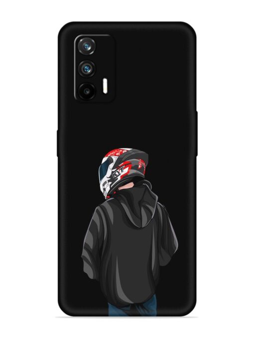 Motorcycle Rider Embossed Soft Silicone Case for Realme Gt (5G)