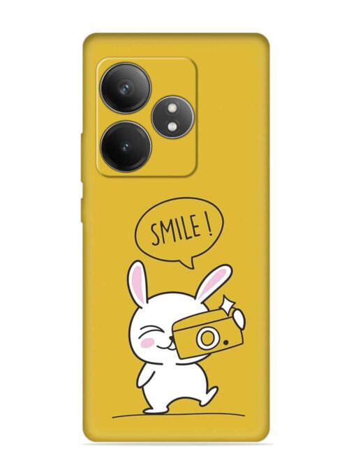 Hey Smile Please Embossed Soft Silicone Case for Realme Gt 6T (5G) Zapvi