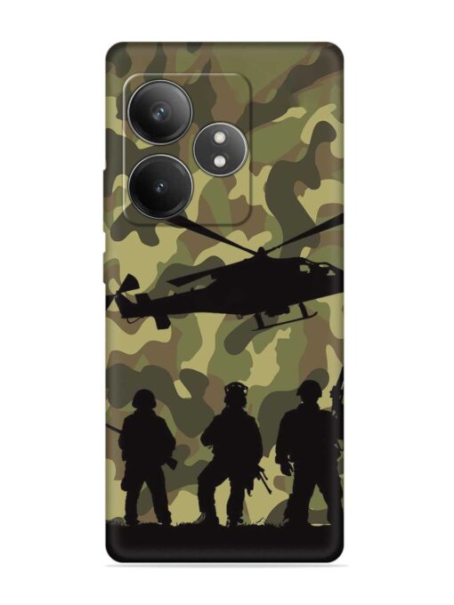 Army Heros Embossed Soft Silicone Case for Realme Gt 6T (5G) Zapvi