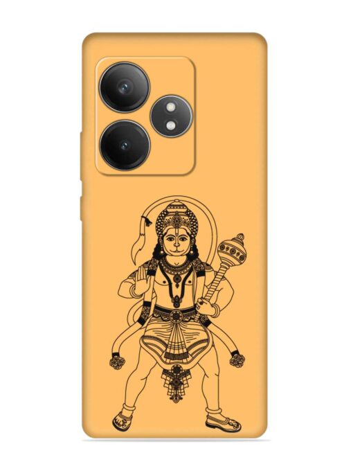 Indian God Hanuman Embossed Soft Silicone Case for Realme Gt 6T (5G) Zapvi