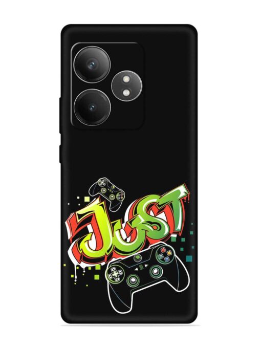 Graffiti Gamepad Illustration Embossed Soft Silicone Case for Realme Gt 6T (5G) Zapvi