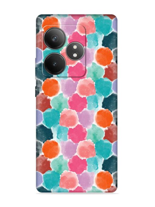 Colorful Seamless Pattern Embossed Soft Silicone Case for Realme Gt 6T (5G) Zapvi