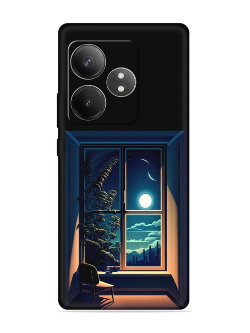 Night View At Window Embossed Soft Silicone Case for Realme Gt 6T (5G)