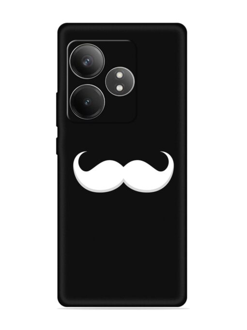 Mustache Vector Embossed Soft Silicone Case for Realme Gt 6T (5G)