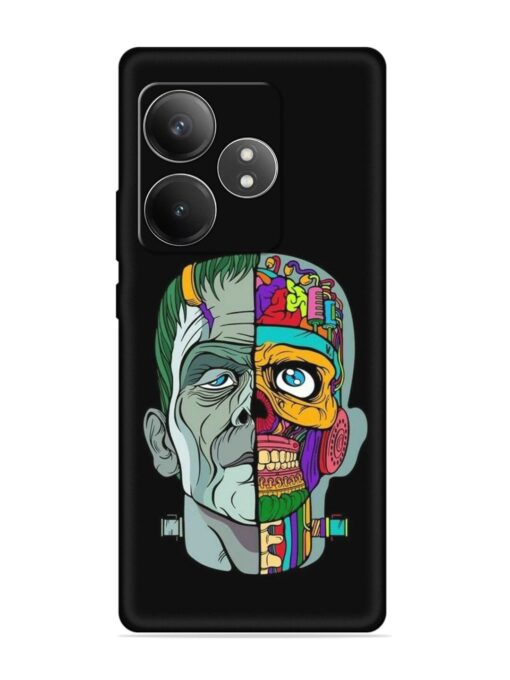 Men Vs Skull Embossed Soft Silicone Case for Realme Gt 6T (5G) Zapvi