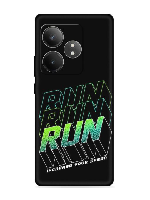 Run Embossed Soft Silicone Case for Realme Gt 6T (5G) Zapvi