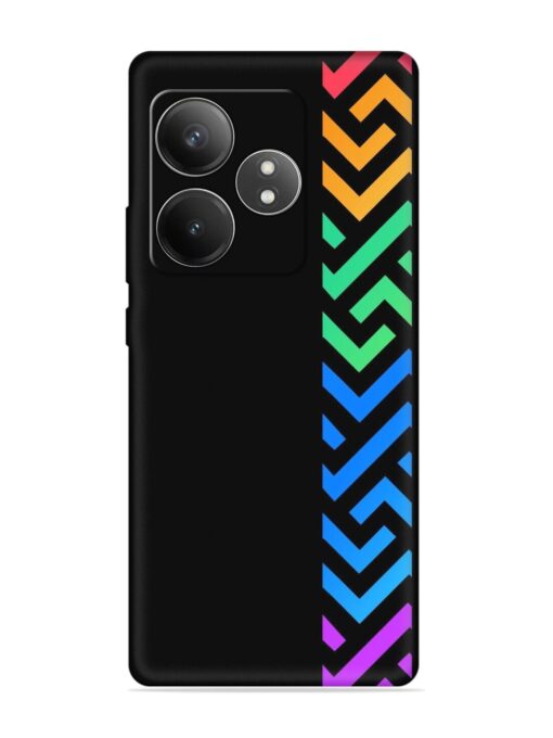 Colorshape Stripes Embossed Soft Silicone Case for Realme Gt 6T (5G)