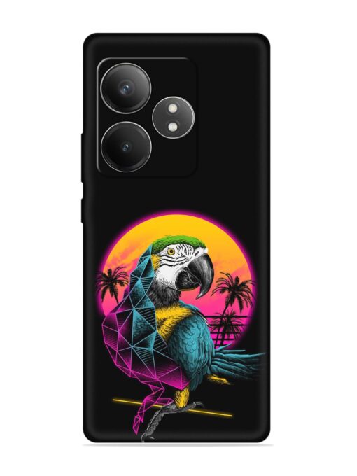 Rad Parrot Embossed Soft Silicone Case for Realme Gt 6T (5G) Zapvi