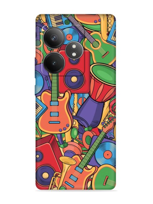 Colorful Music Art Embossed Soft Silicone Case for Realme Gt 6T (5G) Zapvi