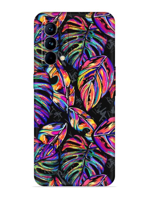 Tropical Seamless Vector Embossed Soft Silicone Case for Realme Gt Master Edition