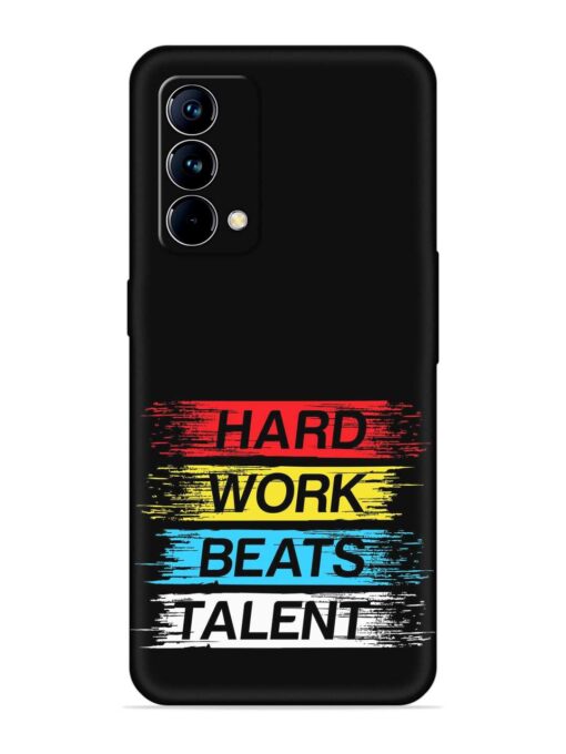 Hard Work Beats Embossed Soft Silicone Case for Realme Gt Master Edition