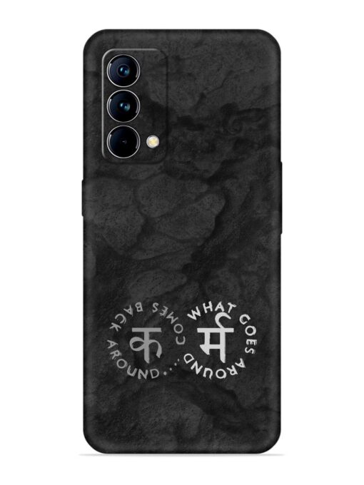 Karma Hindi Word Embossed Soft Silicone Case for Realme Gt Master Edition