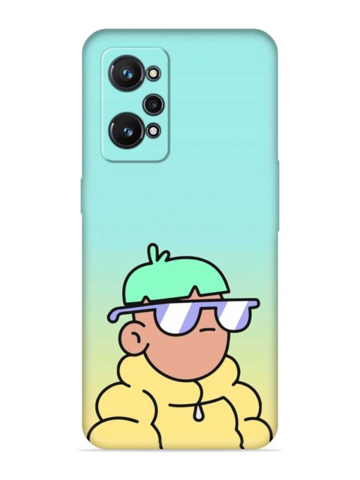 Doodles Cool Character Embossed Soft Silicone Case for Realme Gt Neo 2