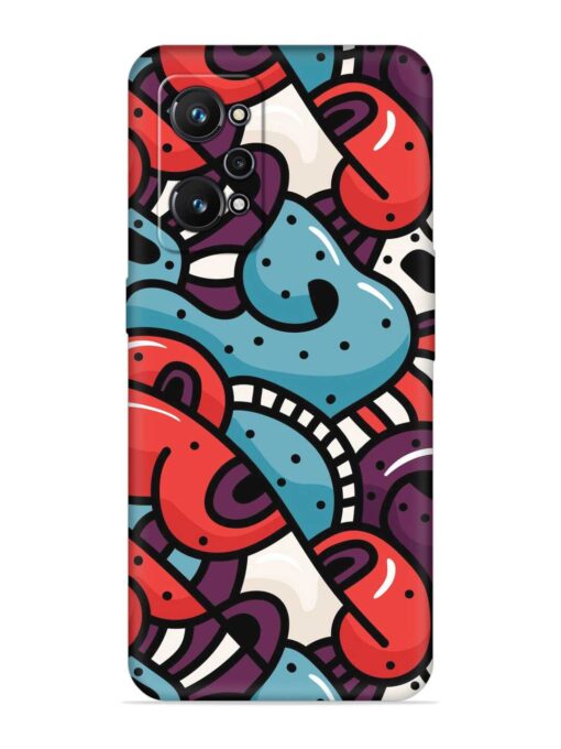 Seamless Backdrop Colorful Embossed Soft Silicone Case for Realme Gt Neo 2