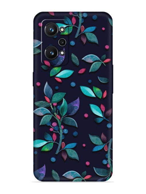 Decorative Watercolor Flower Embossed Soft Silicone Case for Realme Gt Neo 2