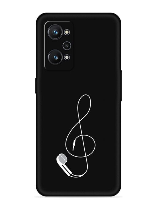 Music Earphone Vector Embossed Soft Silicone Case for Realme Gt Neo 2