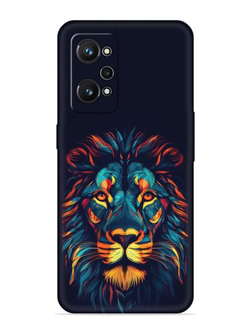 Colorful Lion Embossed Soft Silicone Case for Realme Gt Neo 2