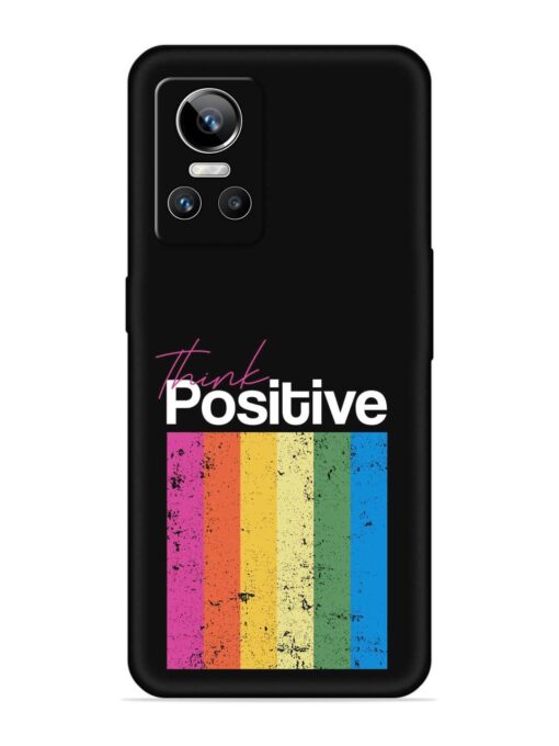 Think Positive Typography Embossed Soft Silicone Case for Realme Gt Neo 3 Zapvi