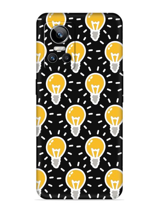 Light Bulb Seamless Embossed Soft Silicone Case for Realme Gt Neo 3