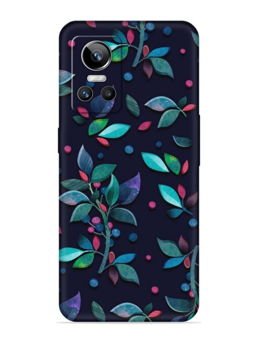 Decorative Watercolor Flower Embossed Soft Silicone Case for Realme Gt Neo 3 Zapvi