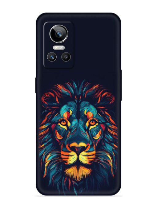 Colorful Lion Embossed Soft Silicone Case for Realme Gt Neo 3 Zapvi