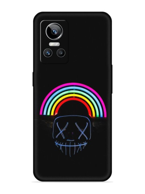 Mask Rainbow Embossed Soft Silicone Case for Realme Gt Neo 3 Zapvi