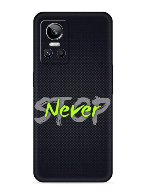 Never Stop Embossed Soft Silicone Case for Realme Gt Neo 3 Zapvi