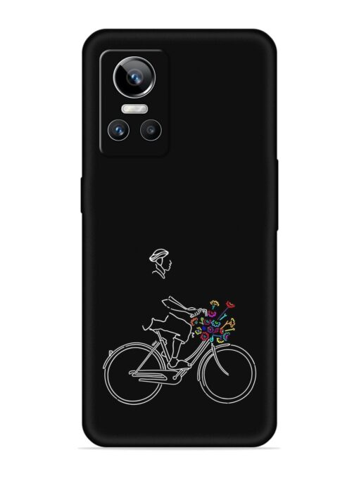 Minimalist Cycle Art Embossed Soft Silicone Case for Realme Gt Neo 3