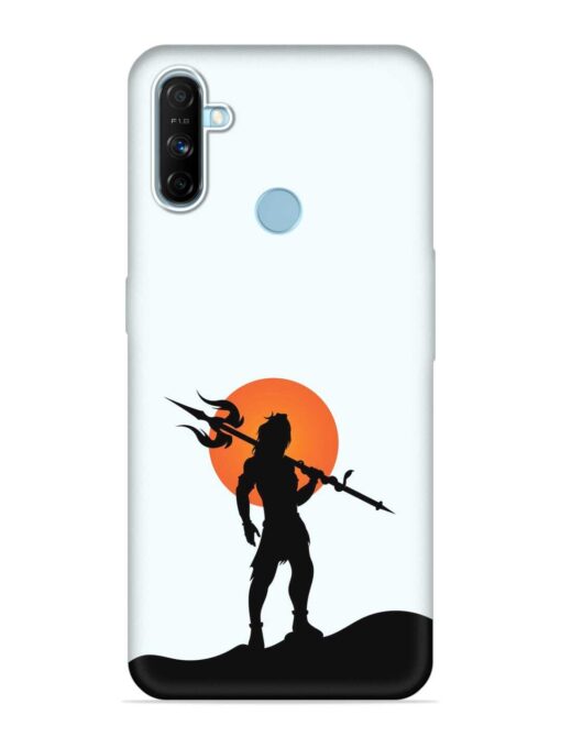 Lord Mahadev Trendy Embossed Soft Silicone Case for Realme Narzo 10A Zapvi