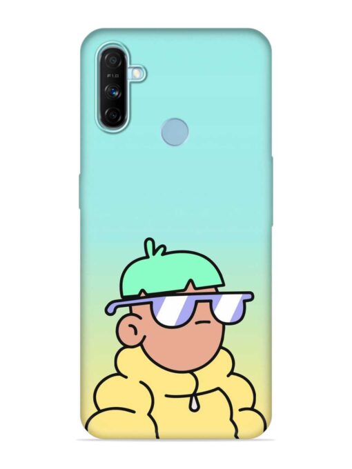 Doodles Cool Character Embossed Soft Silicone Case for Realme Narzo 10A Zapvi