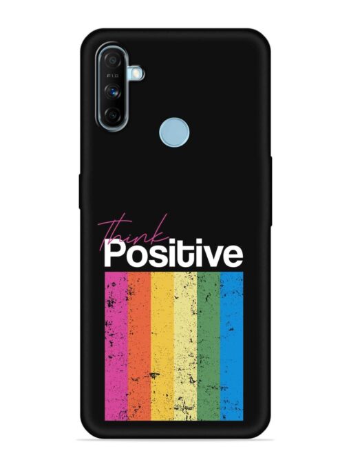 Think Positive Typography Embossed Soft Silicone Case for Realme Narzo 10A