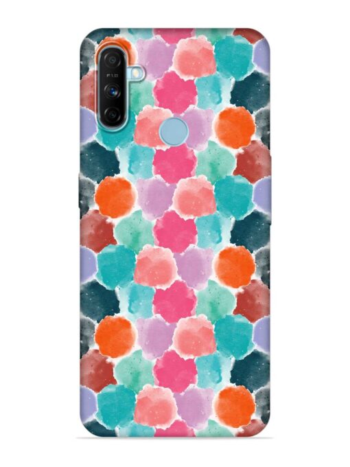 Colorful Seamless Pattern Embossed Soft Silicone Case for Realme Narzo 10A