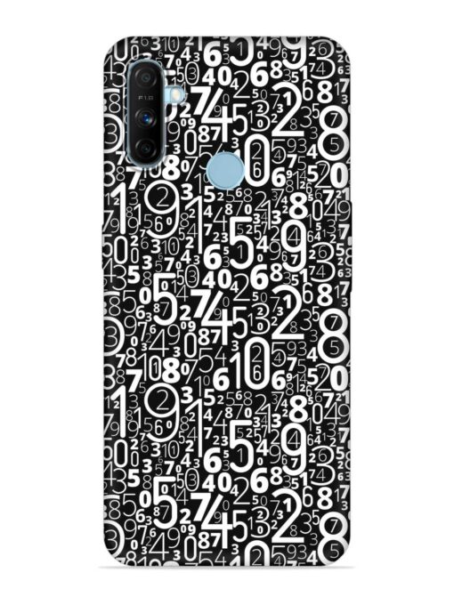 Many Numbers Different Embossed Soft Silicone Case for Realme Narzo 10A