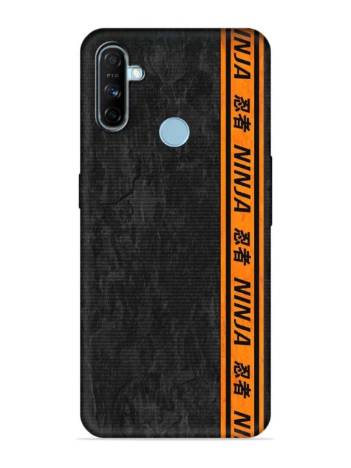 Ninja Srtips Embossed Soft Silicone Case for Realme Narzo 10A Zapvi