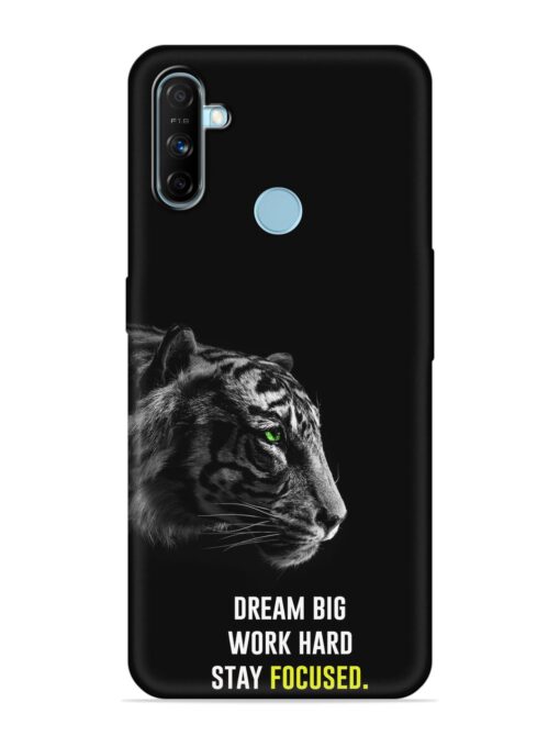 Dream Big Work Hard Embossed Soft Silicone Case for Realme Narzo 10A Zapvi