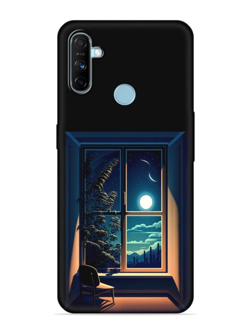 Night View At Window Embossed Soft Silicone Case for Realme Narzo 10A Zapvi