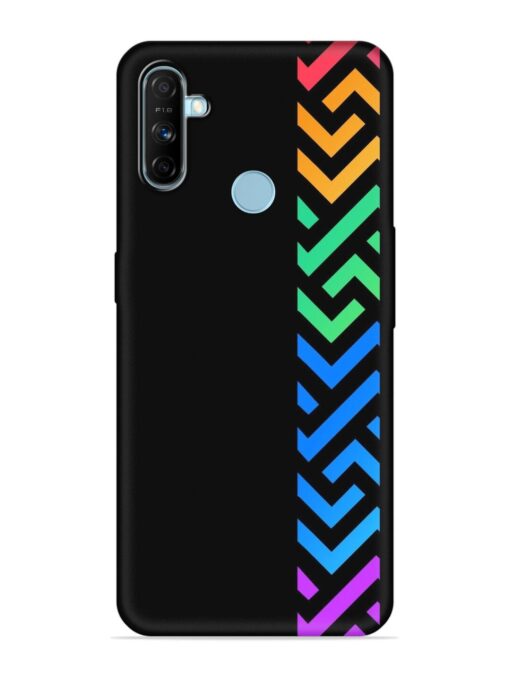 Colorshape Stripes Embossed Soft Silicone Case for Realme Narzo 10A Zapvi