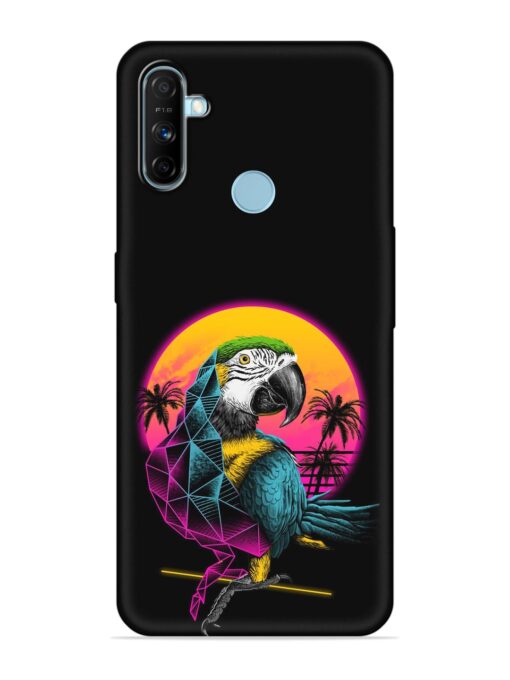 Rad Parrot Embossed Soft Silicone Case for Realme Narzo 10A Zapvi