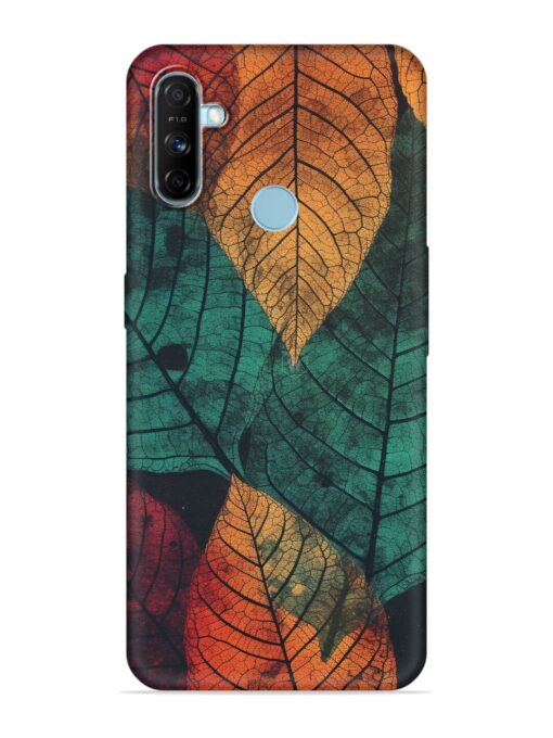 Leaves Artwork Embossed Soft Silicone Case for Realme Narzo 10A Zapvi