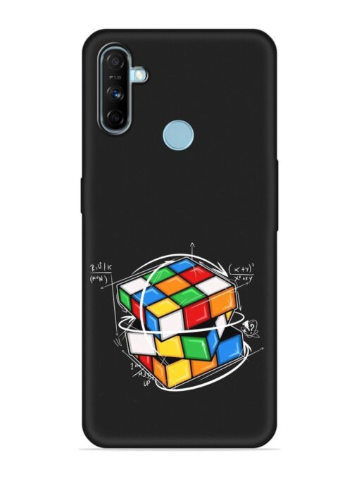 Cubik Vector Embossed Soft Silicone Case for Realme Narzo 10A