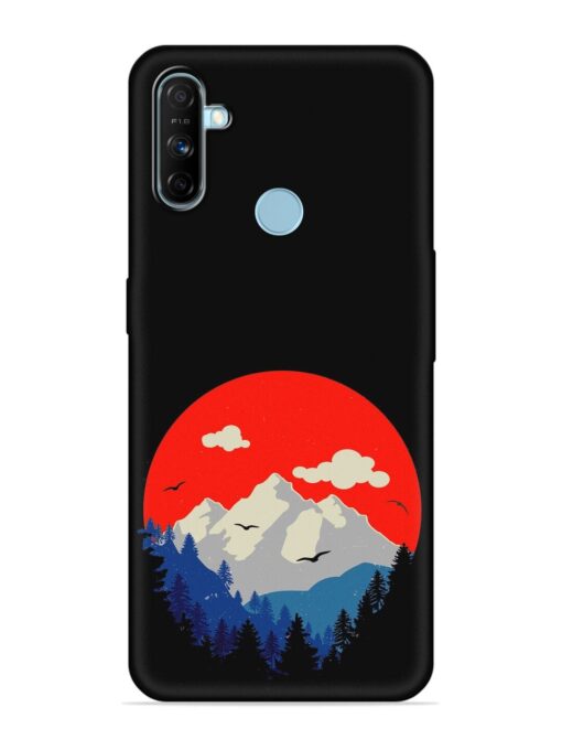 Mountain Abstract Embossed Soft Silicone Case for Realme Narzo 10A Zapvi