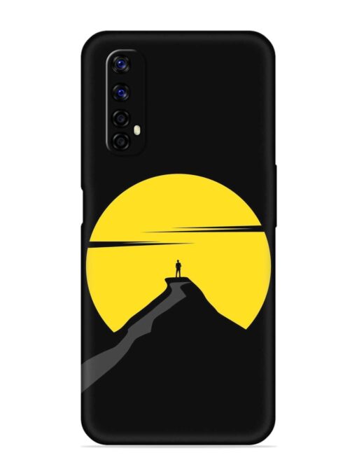 Black Ultra Vector Embossed Soft Silicone Case for Realme Narzo 20 Pro